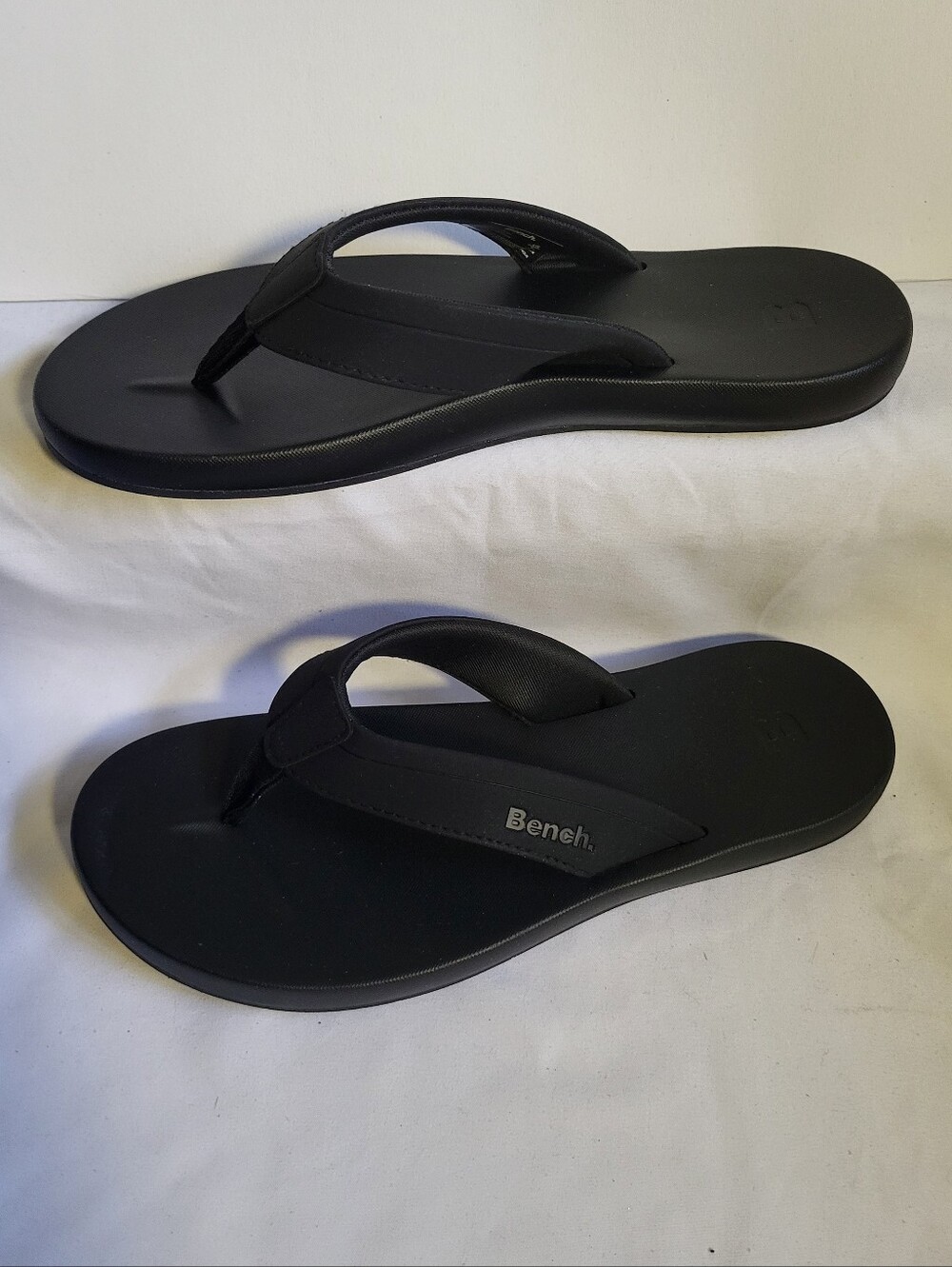 Bench Flip Flops Black Sandals Women Size 7